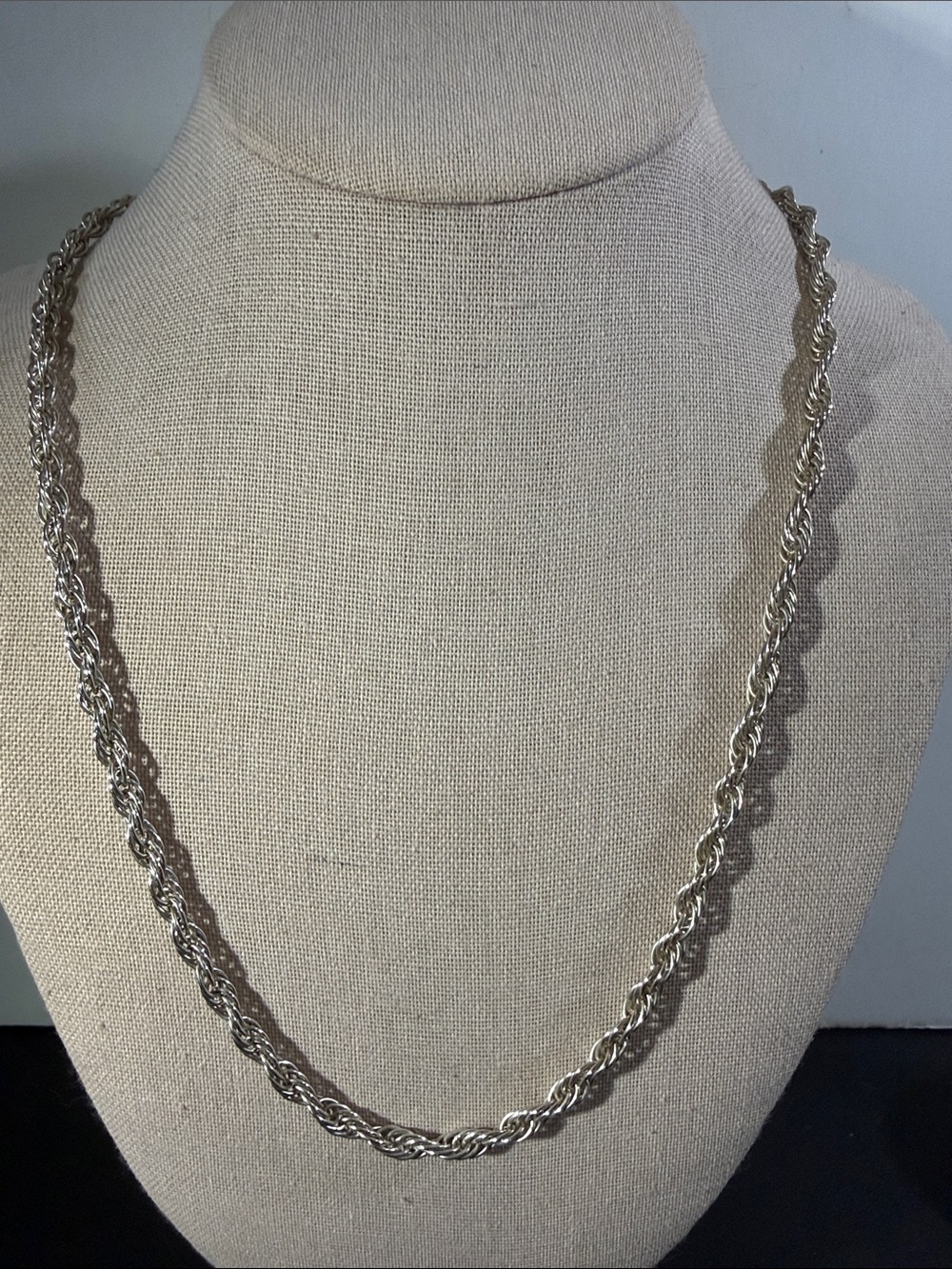 Sterling Silver, 925 Statement Rope Chain Necklace - 30”